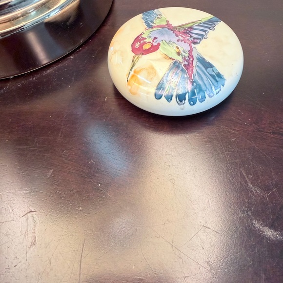 Hand-Painted Hummingbird Paperweight - Picture 11 of 12